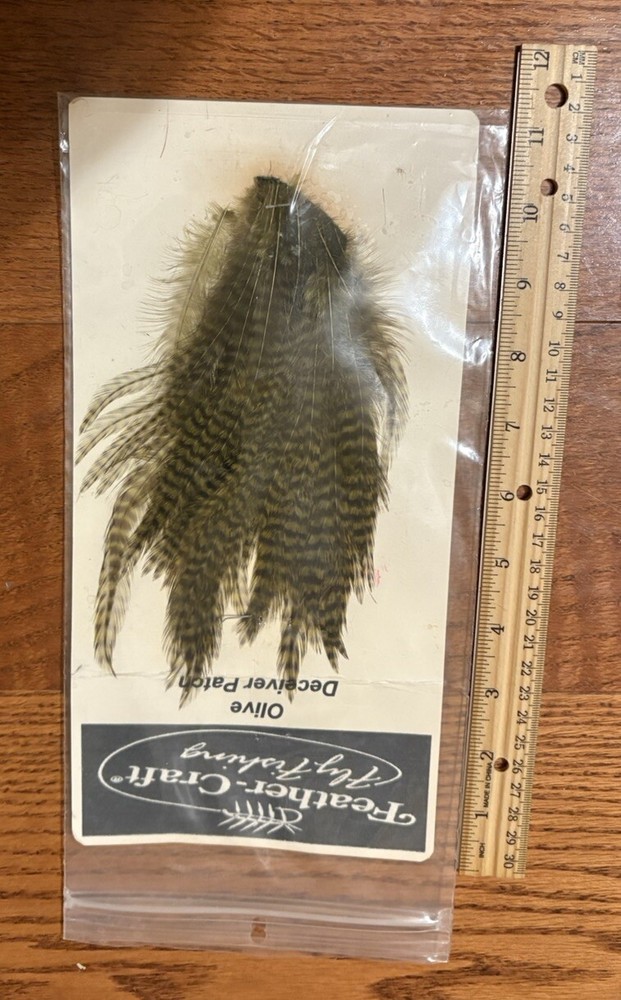 Feather Craft Fly Fishing Olive Deceiver Patch Feathers