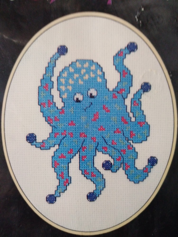 SID SQUID - KIDS KITS COUNTED CROSS STITCH - 105mm x 129mm