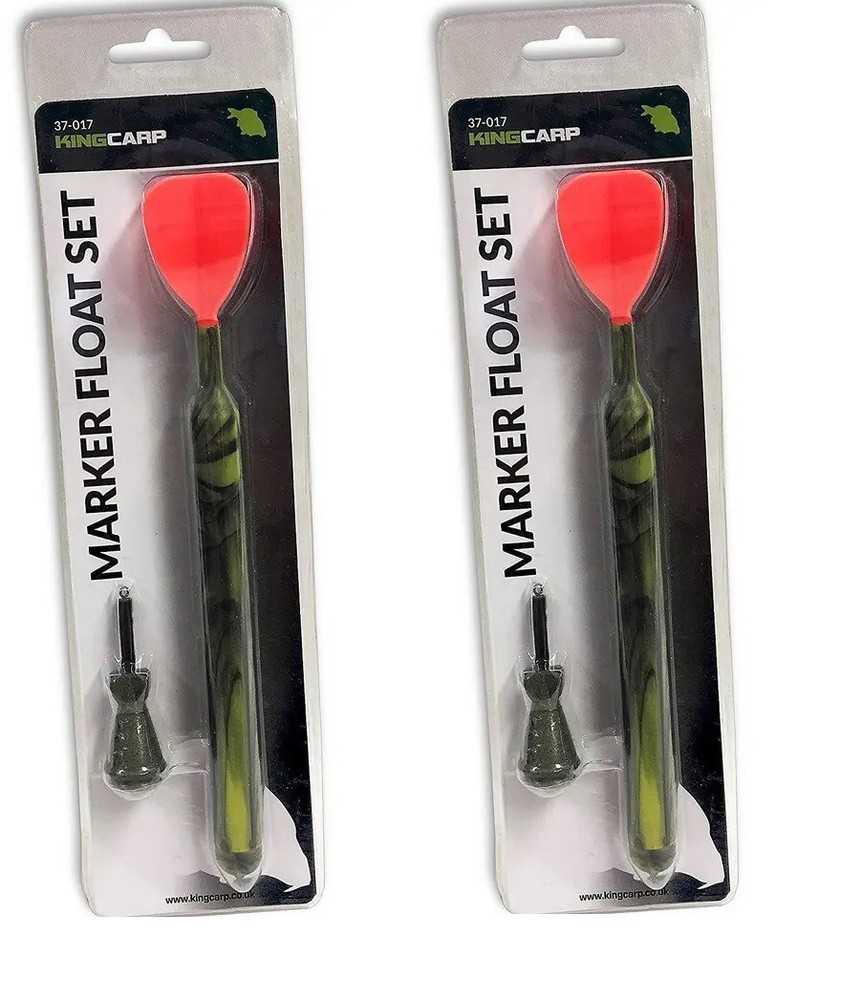 2 x Marker Float Set Fishing Camo Pattern Marker Spod LONG Float Set with Weight