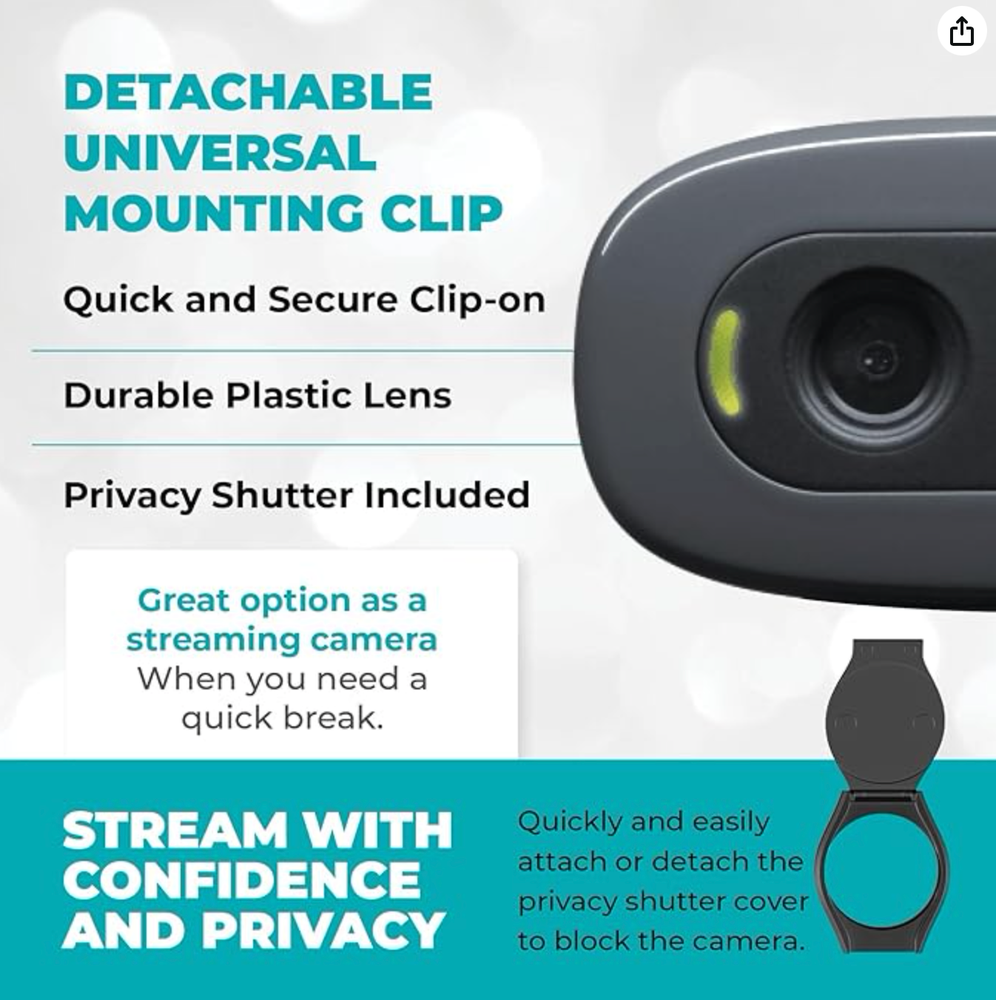C270 Webcam Bundle - High Resolution HD 720 Logitech Webcam Camera with Micropho