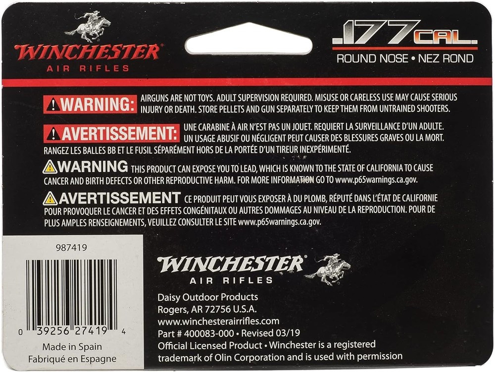 Round Nose .177 Caliber Pellets