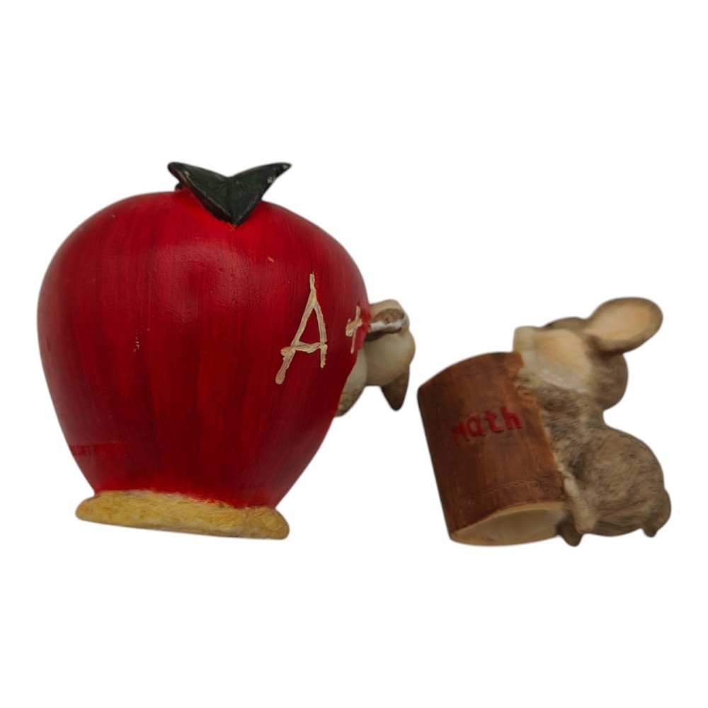 Apple Candle Holder W Mouse Teacher Abc Math