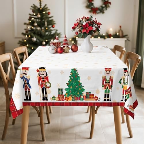 Christmas Nutcracker Tree Tablecloth 70" x 55" (Rectangular) Nutcracker 02