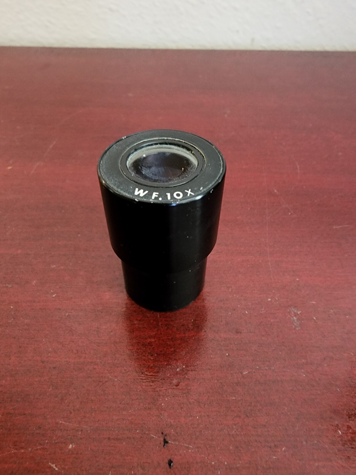 PAIR(2) OF WF.10X MICROSCOPE EYEPIECES. NO CRACKS OR CHIPS. WORKS