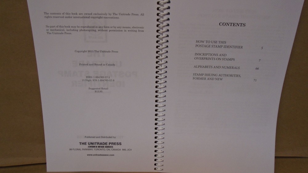 The Unitrade Postage Stamp Identifier 2nd edition Softcover Book