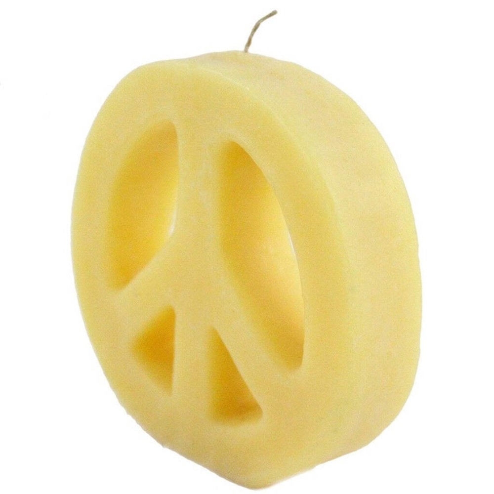 Beeswax Peace Sign Candle