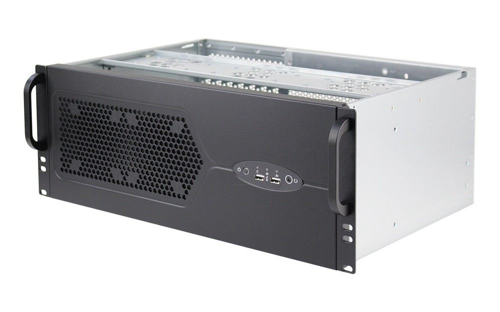 Vertical PCI Expansion Slots Industrial PC 4U Rackmount Empty server chassis