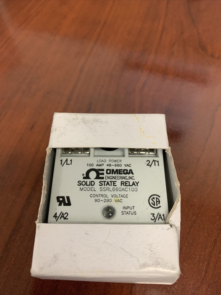 (1) Omega Panel Mount Solid State Relay SSRL660AC100