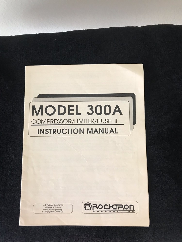 ROCKTRON 300 A COMPRESSOR/LIMITER/ HUSH RACK UNIT