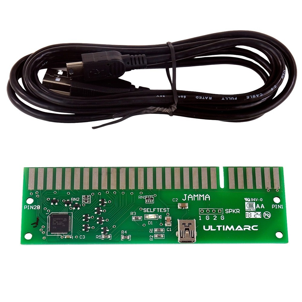 Ultimarc J-PAC JAMMA to PC Interface MAME Arcade Cabinet ** Controllers Only **