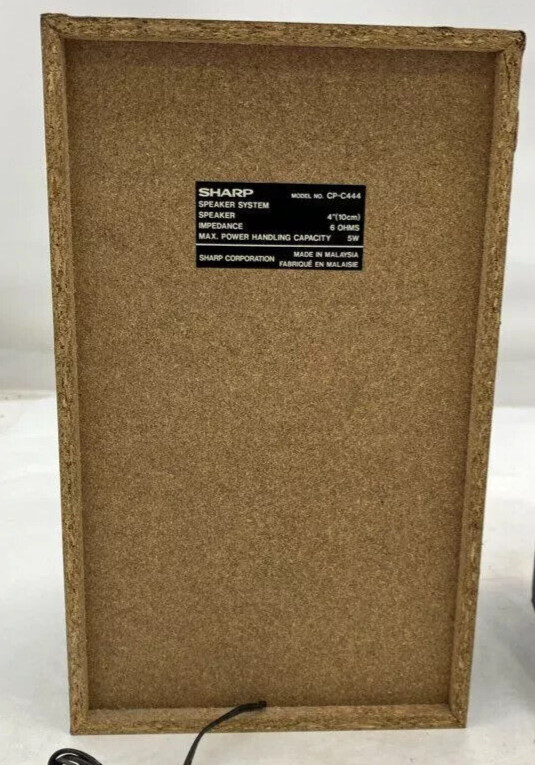 SHARP Mini Component System CD-C444 w original speakers WORKING FAST SHIPPING