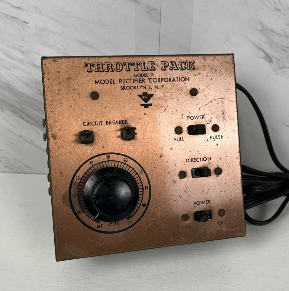 Model Train Transformer By Model Rectifier Corporation Model 3 Throttle Pack