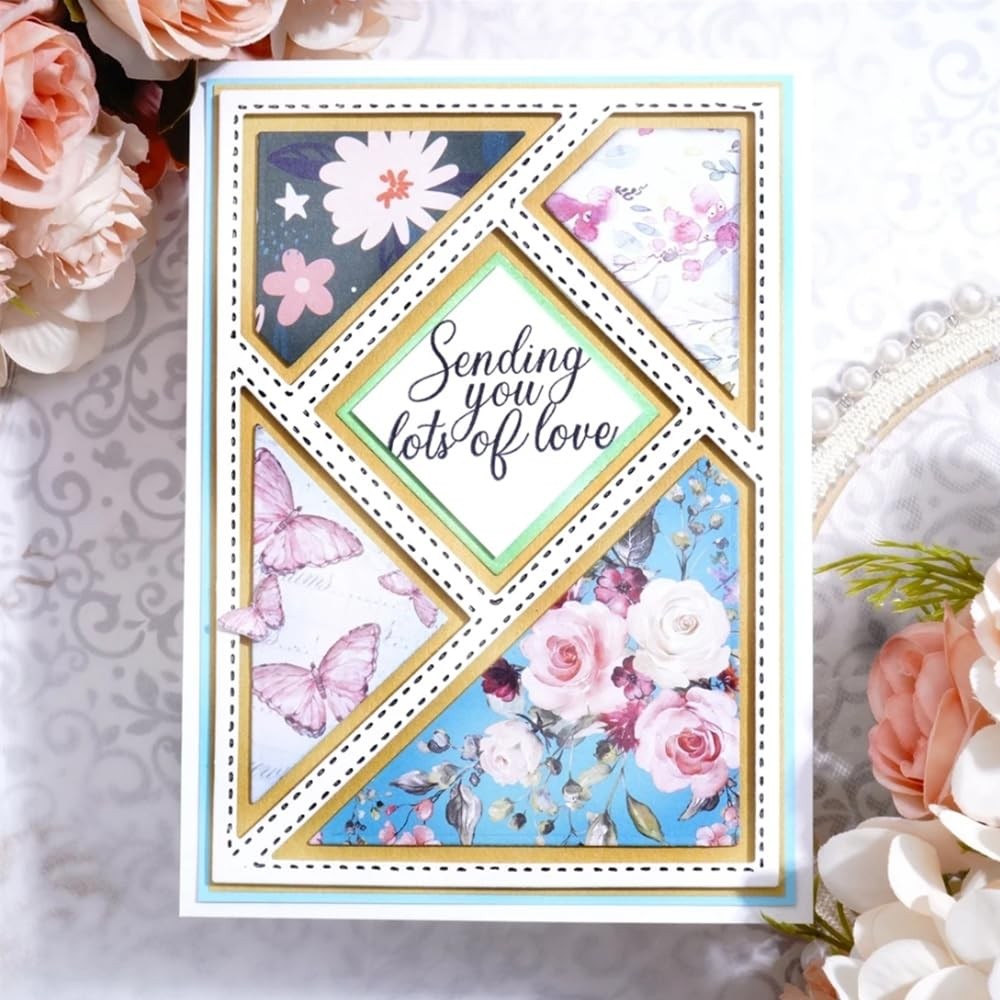 Rectangle Triangle Frame Metal Die Cuts, Rectangle Frame Metal Cutting Dies Cut