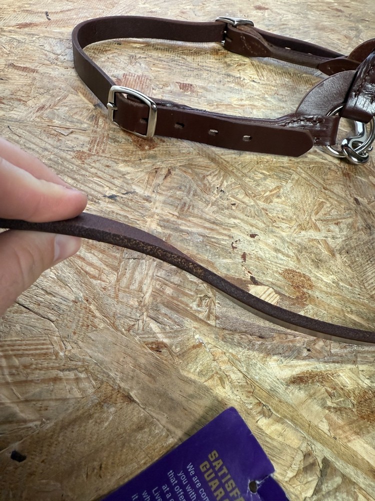 Weaver Leather Dairy Beef Rounded Show Halter Small Brown