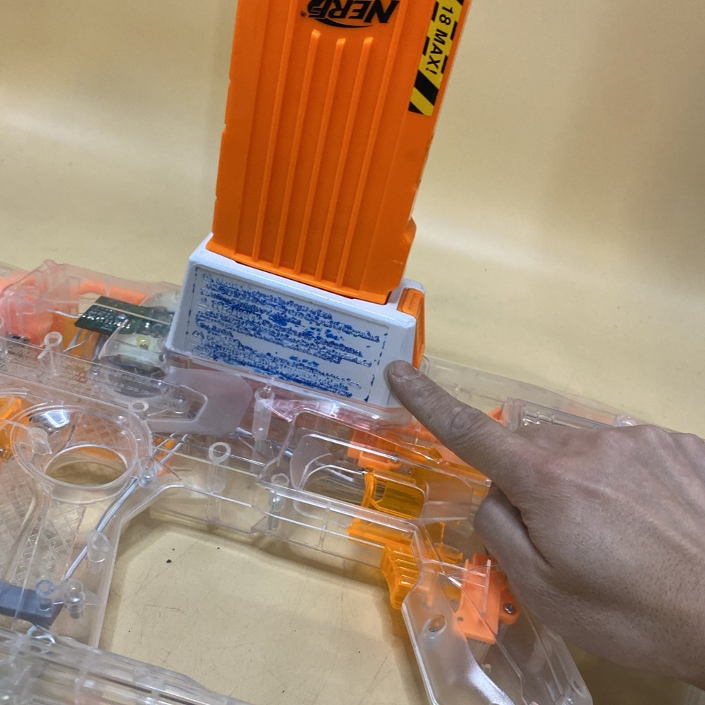 NERF Modulus Ghost Ops Evader Blaster Transparent LIghts Up （ seller FIXed)