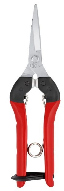 Felco 322 Picking & Trimming snips with steel handles,straight 190mm blade