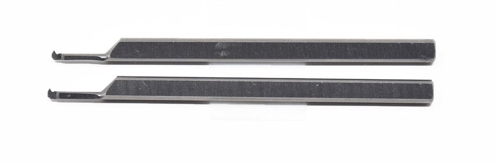 (2) Solid Carbide Custom 60° Incl. Micro Thread Tool 1/8" Shank / Max .230 Depth
