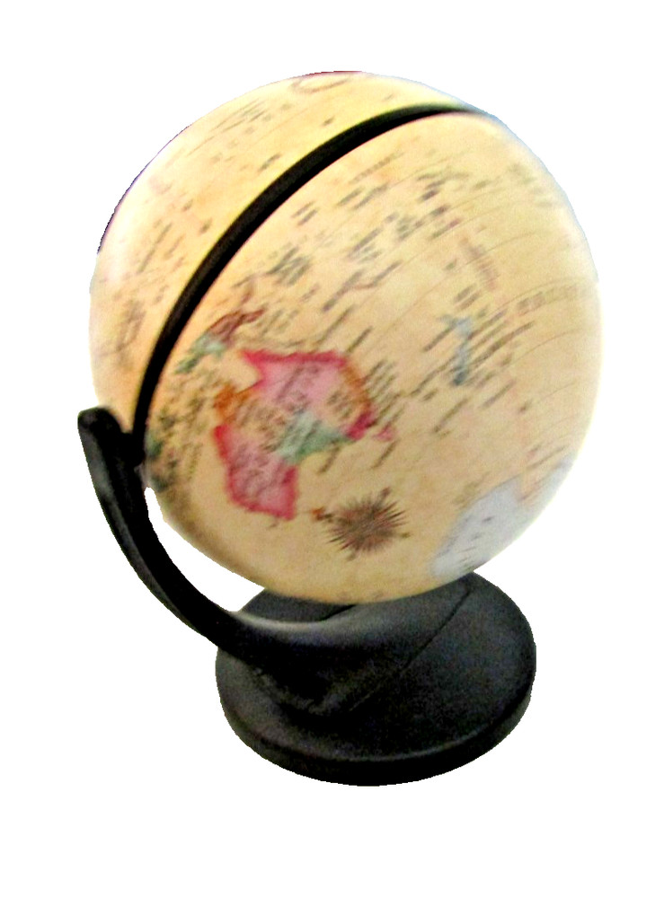 Two-Axis Desk Mini Globe by Replogle 4.5"W x 5.5"H 2001