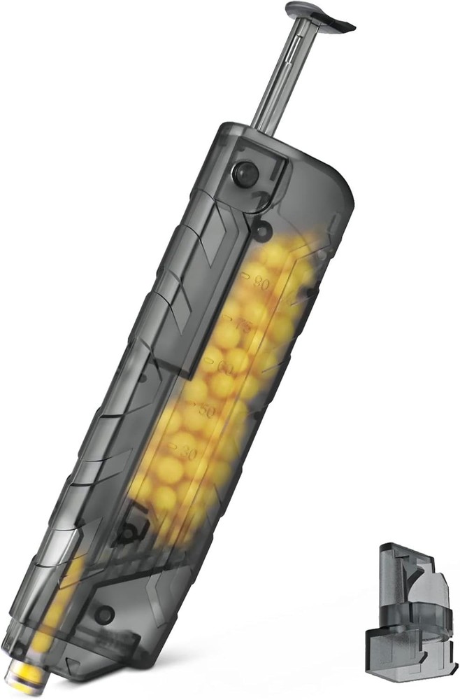 Compact 6mm BBS Airsoft Speed Loader with Adapter - Quick & Easy Loading