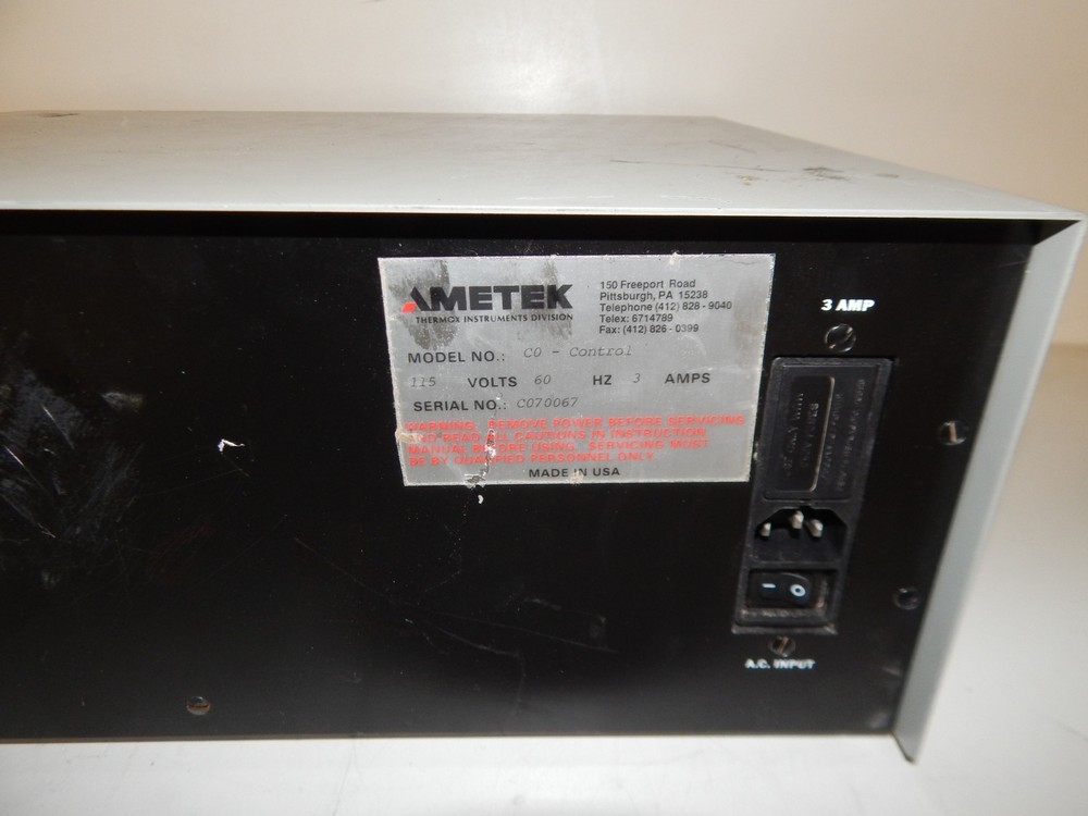 AMETEK CARBON DIOXIDE ANALYZER CD-3A MODEL CO-CONTROL (PSM89)