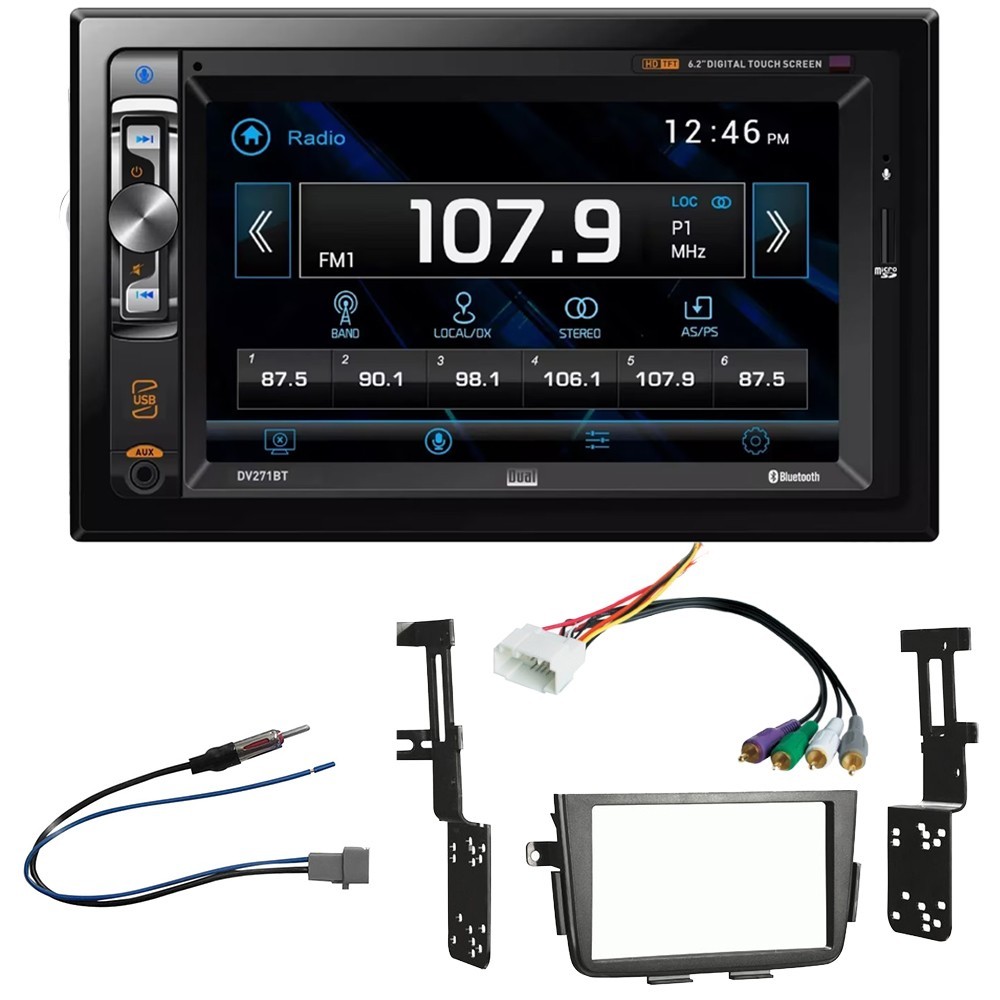 For 2001-2006 Acura MDX DV271BT Bluetooth Car Stereo + Radio Install Dash Kit