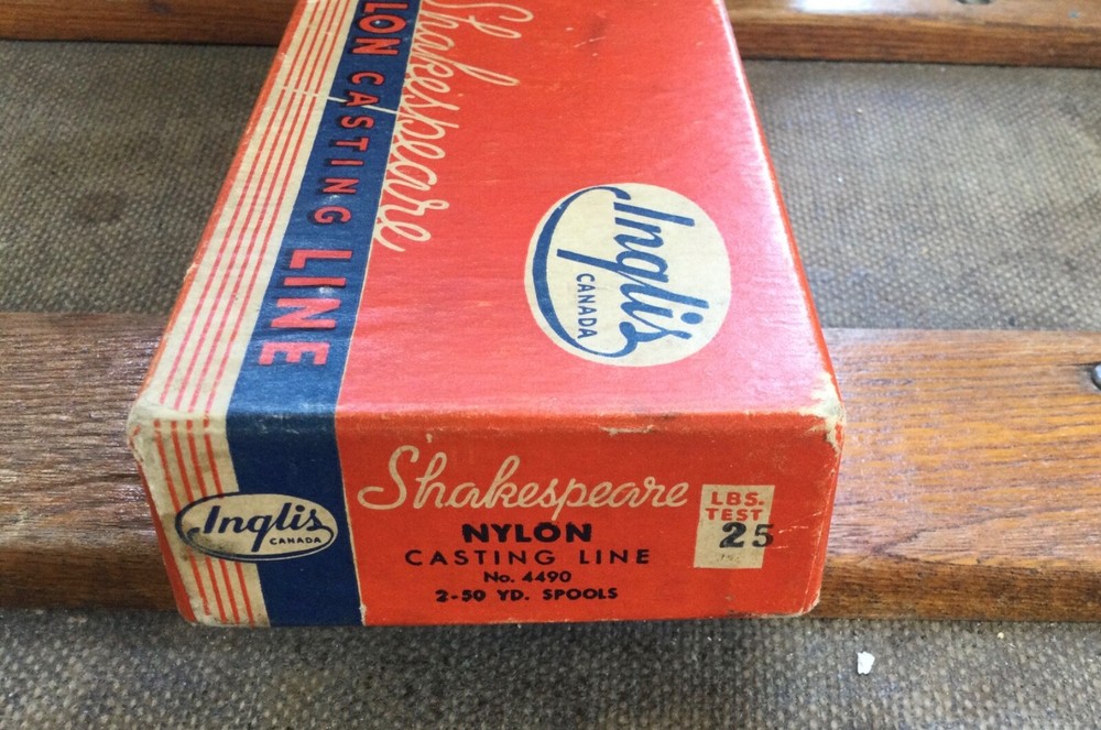 One Vintage Empty Shakespeare Box Nylon Casting Line Inglis Canada