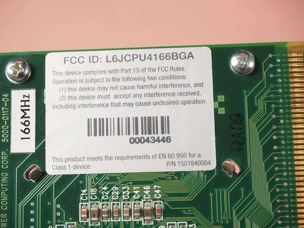 PowerPC 604 PowerMac Accelerator PowerPC Power Computing 166MHz 5000-0117-04