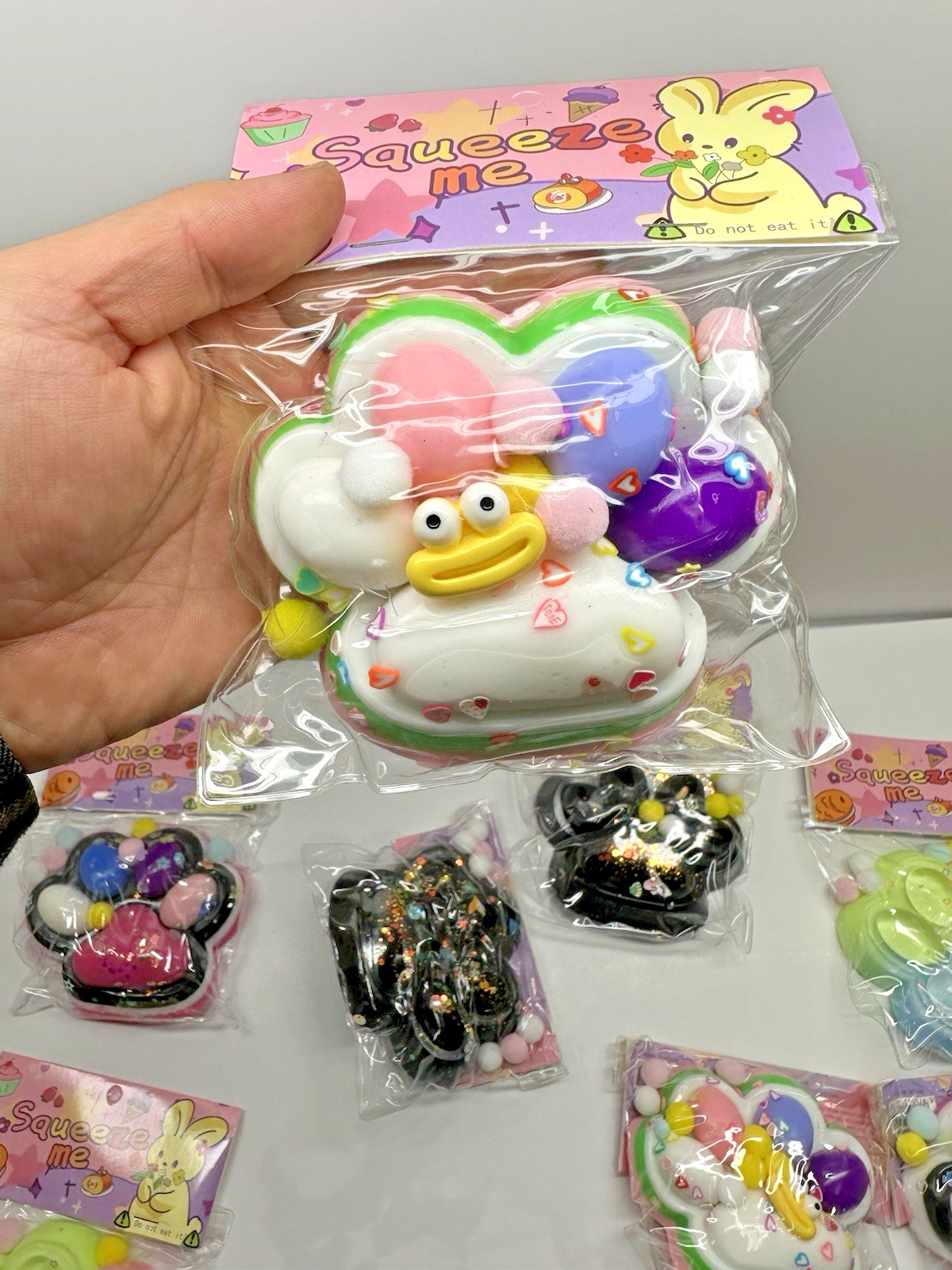 Taba Squishy 8-Pack | Big Fufu Cat Paws | Jumbo Soft Mochi Toys | Great Value