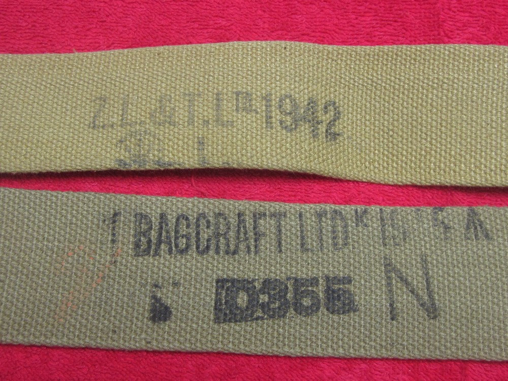 British & Canadian WWII dated 1942 & 1955 Web Pack Staps