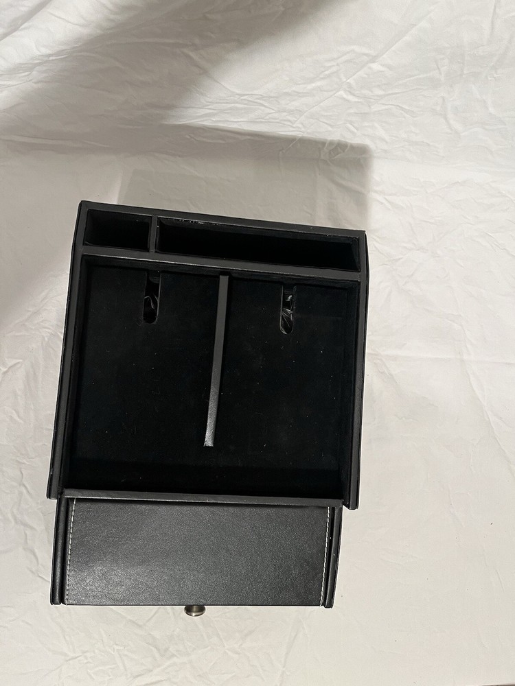 Black Multi-device Desktop Charging Station & Valet/Organizer