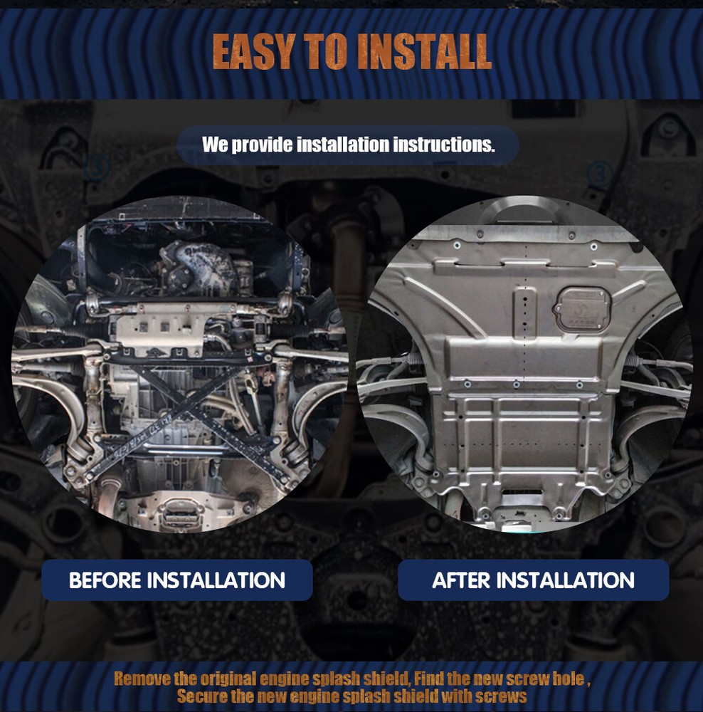 Front Engine Motor Splash Guard For Audi A4 2009-2016 Engine Shield Board