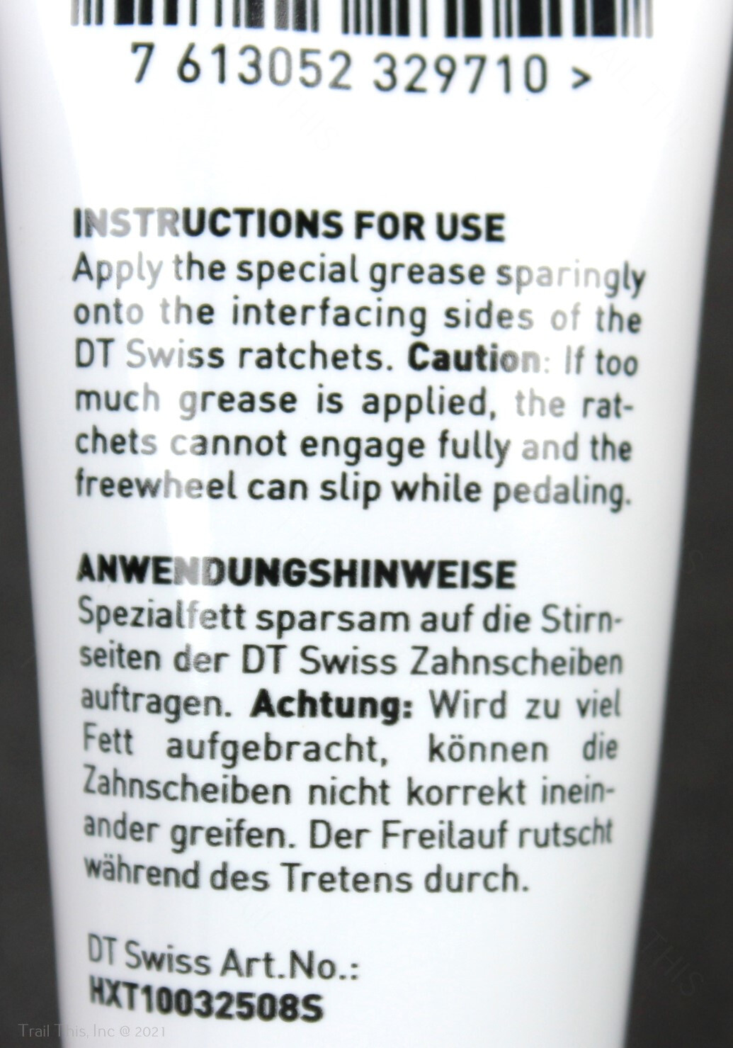 DT Swiss Star Ratchet Bicycle Rear Hub Special Grease 20g (20-gram tube)
