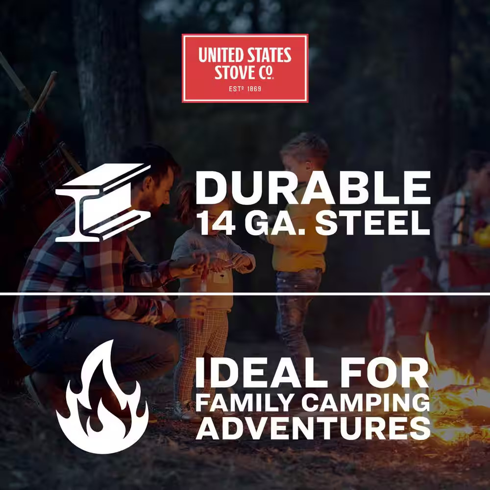 US14TP Portable Collapsible Triangular Fire Pit