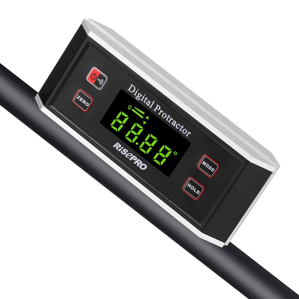 RISEPRO Digital Inclinometer Protractor Angle Finder