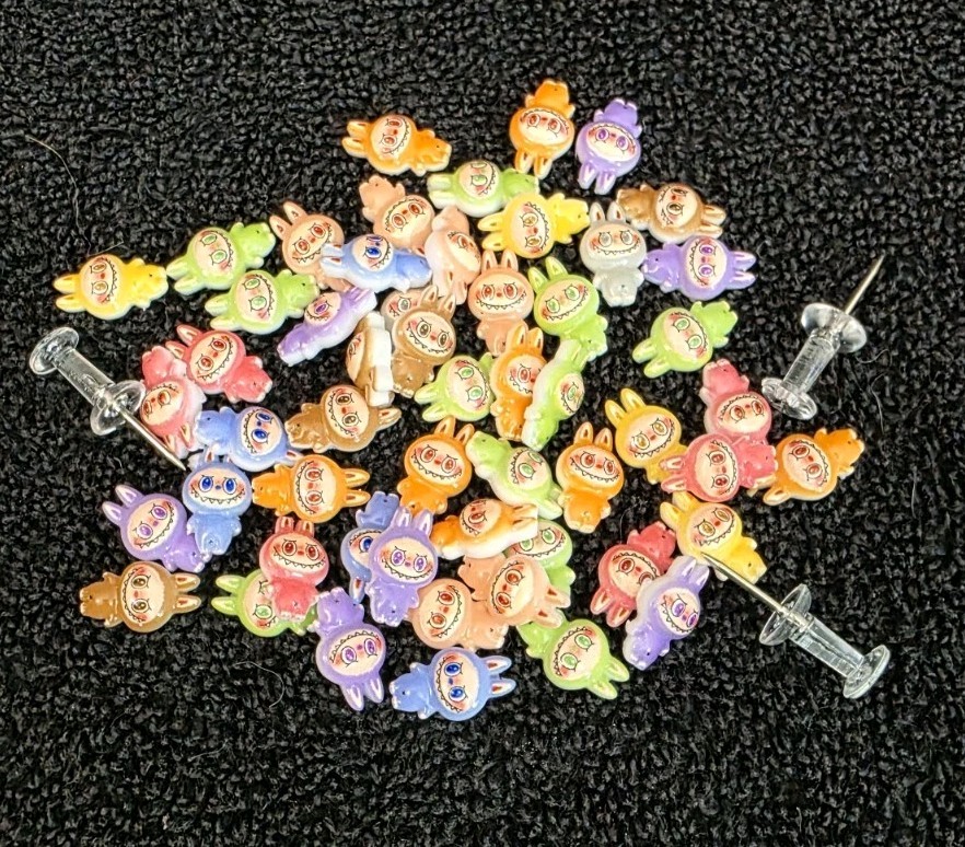 Teeny Tiny Itty Bitty Little LABUBU CHARMS for Decorating Crafting Nails Or? Grr