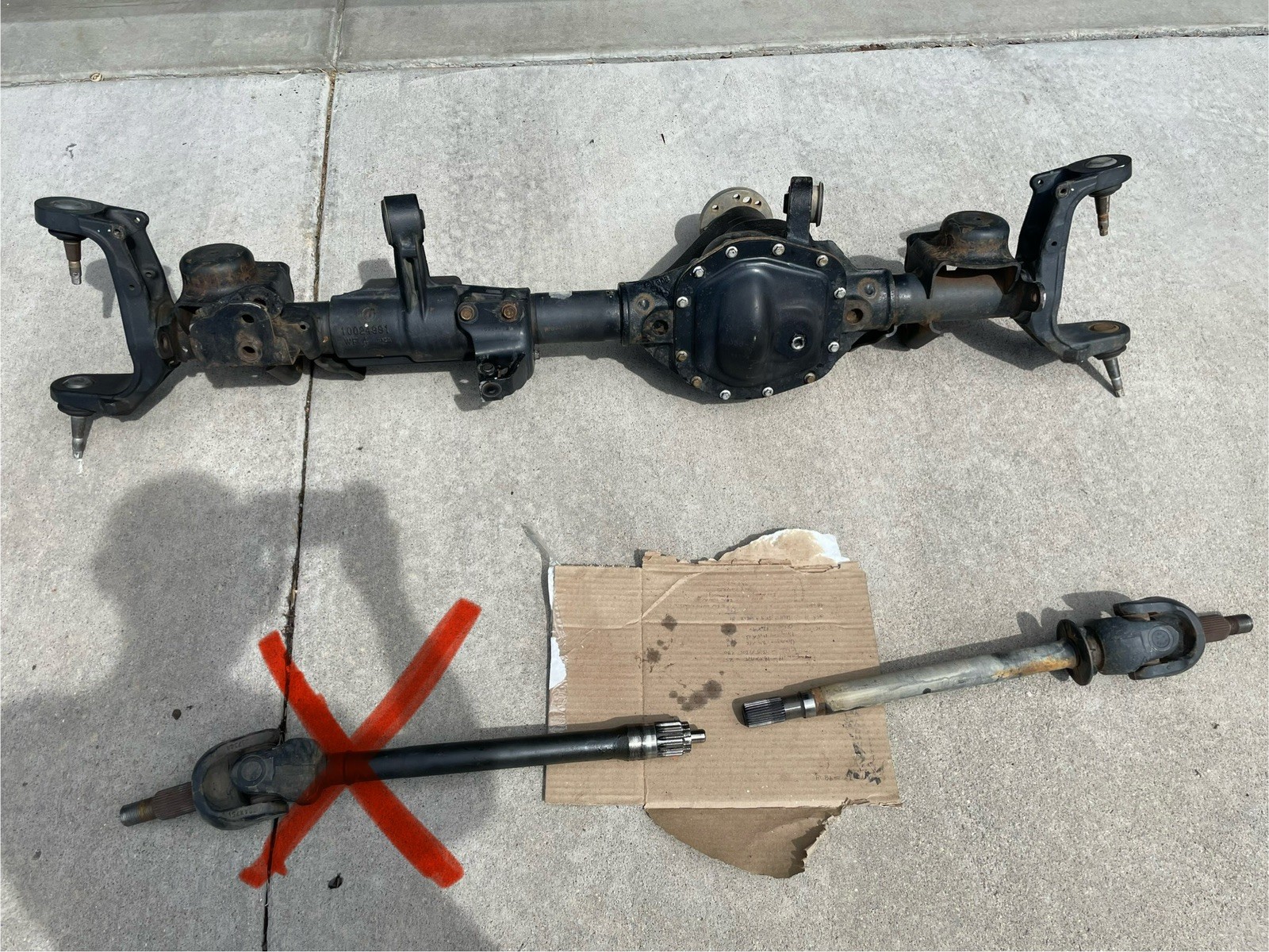 2018 JEEP WRANGLER JL JLU FRONT M186 DANA 30 RATIO 3.45  OEM FRONT DIFFERENTIAL