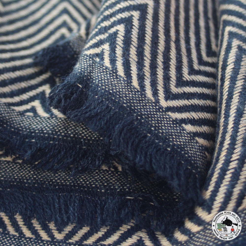 Cashmere Throw Blanket Khatak (खाटक) Handcrafted Wool Sofa Blanket