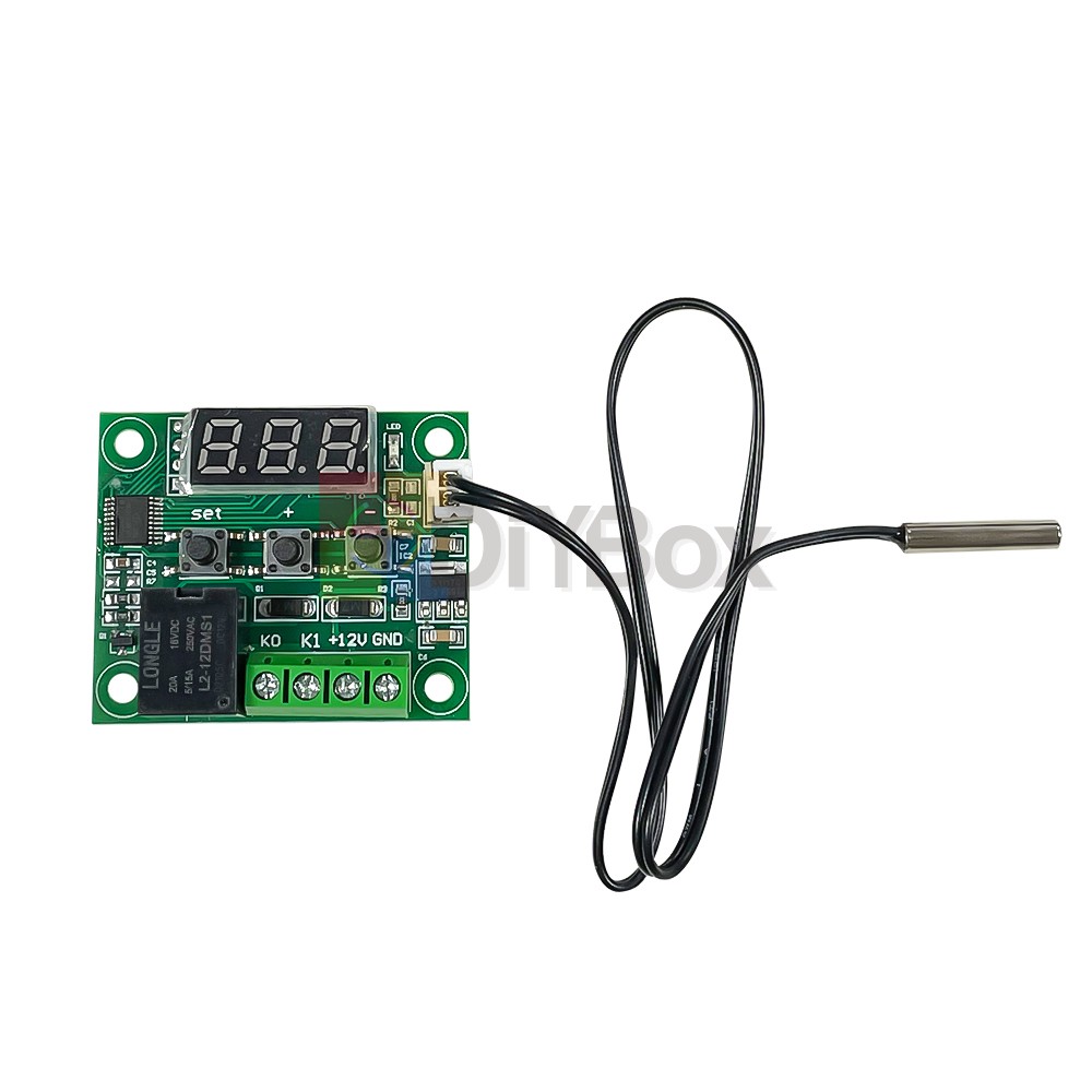 W1209 DC12V Digital Thermostat Temperature Control Switch Sensor +Case -50~110°C