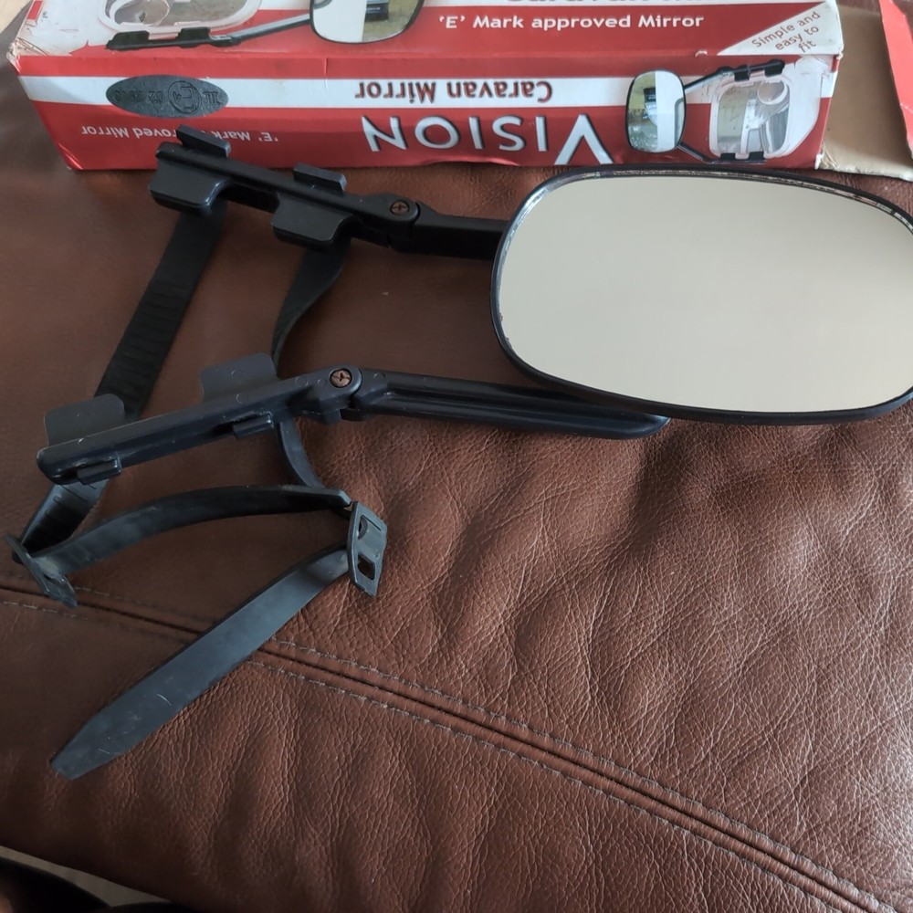 Vision Caravan Mirror E Mark Approved 1x Box 1x Mirror Used