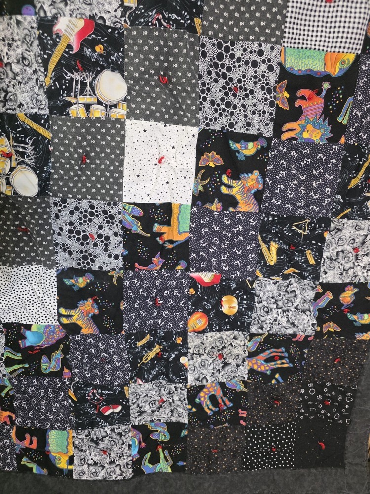 Patch Work Quilt Handmade Throw Blanket 38"x50"