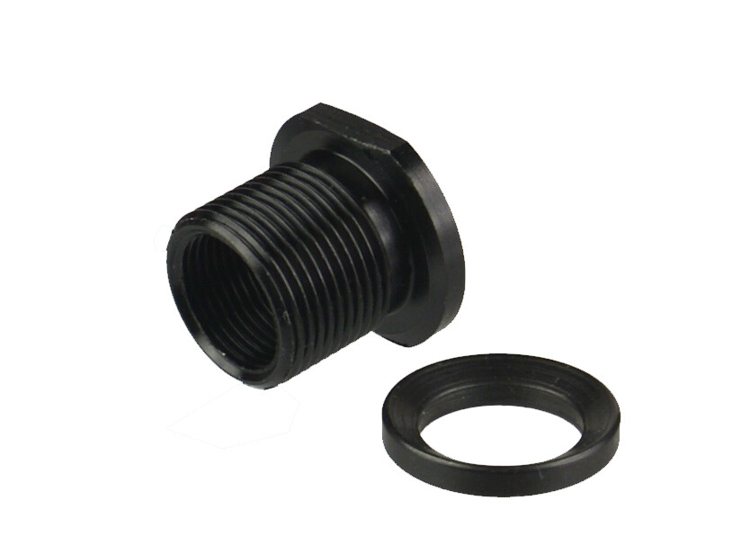 Compact Low Concussion Competition Muzzle Brake Compensator 1/2x28 TPI For 9mm