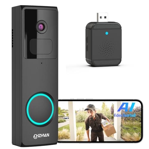 CHZHVAN Doorbell Camera Wireless=