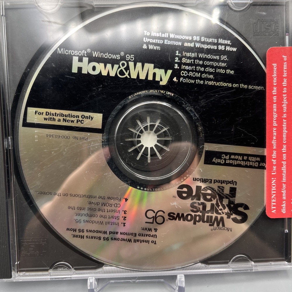 Microsoft Windows 95 USB Support CD-ROM + Product ID / Install Key