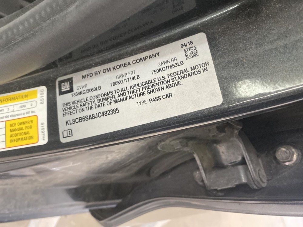 Complete Console Front Floor Without Keyless Ignition Fits 16-22 SPARK 1016115