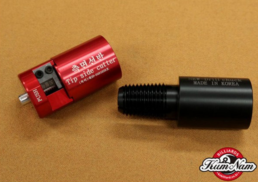 Drill Chuck Billiard Tip Side Cutter Sliding Method Cue Repair Tool