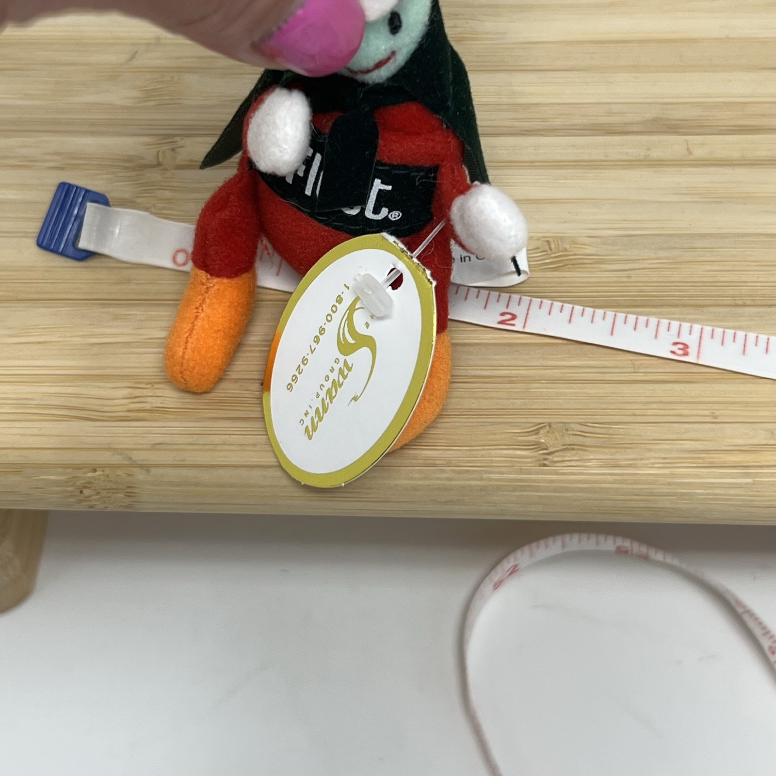 Pharmaceutical Drug Rep Fleet Enema Plush 2003 5” EneMAN Christmas Collectible