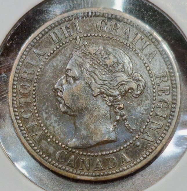 1890-H Canada Large Cent - Higher Grade - Some Light Scratches
