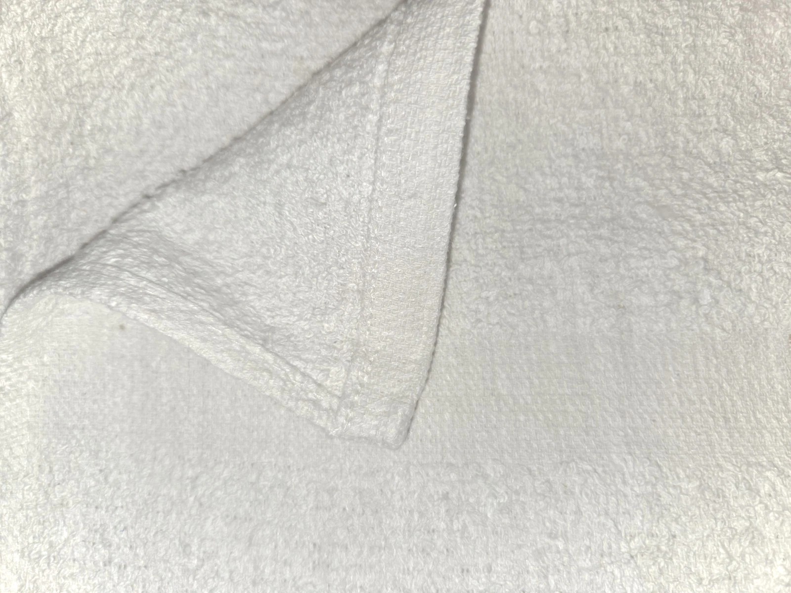 1 DOZEN 100% White Cotton Bath Towels 20x40. for Hotel Gym Spa Salon. CLEARANCE