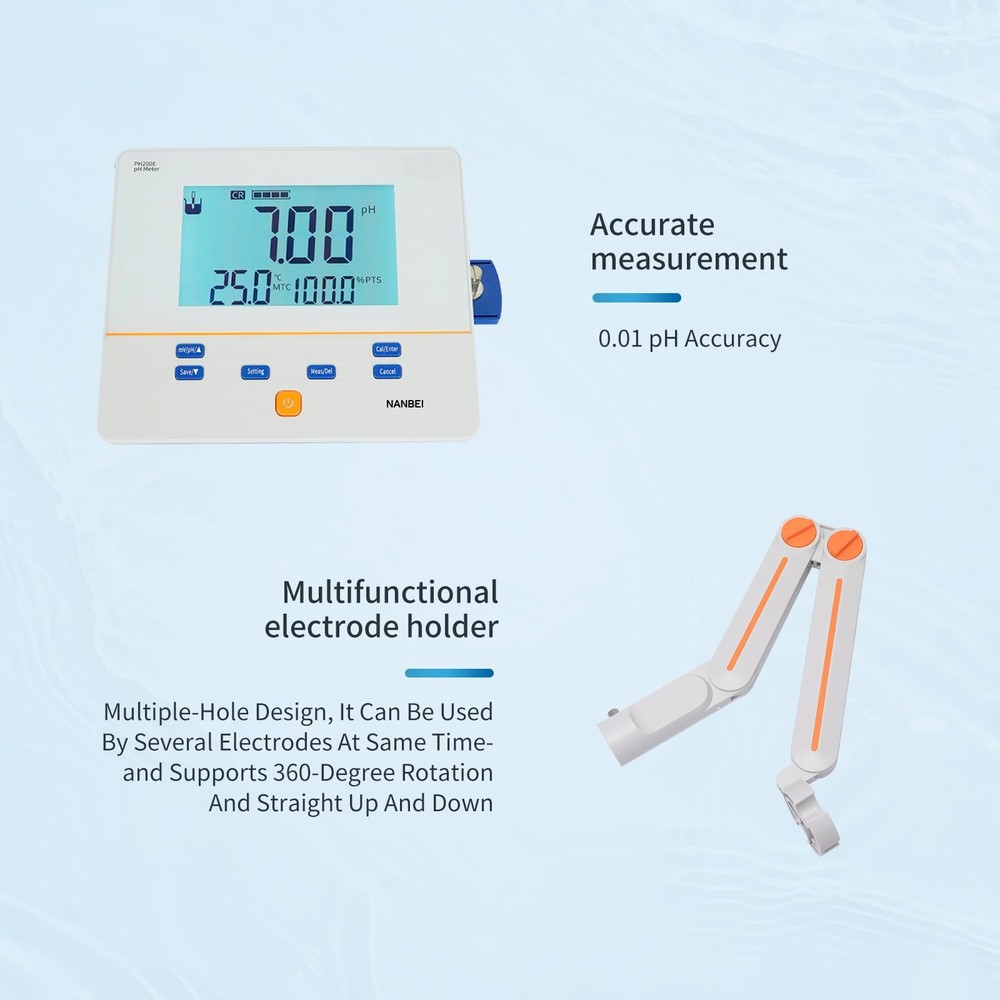 NANBEI Instruments,Lab Benchtop pH Meter PH100B-Economically Based