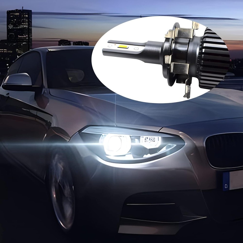 Effortless H7 LED Headlamp Installation with Adapter Retainers - 2 Pack